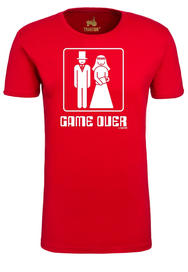 LOGOSHIRT T-Shirt »Game Over« mit lustigem Print