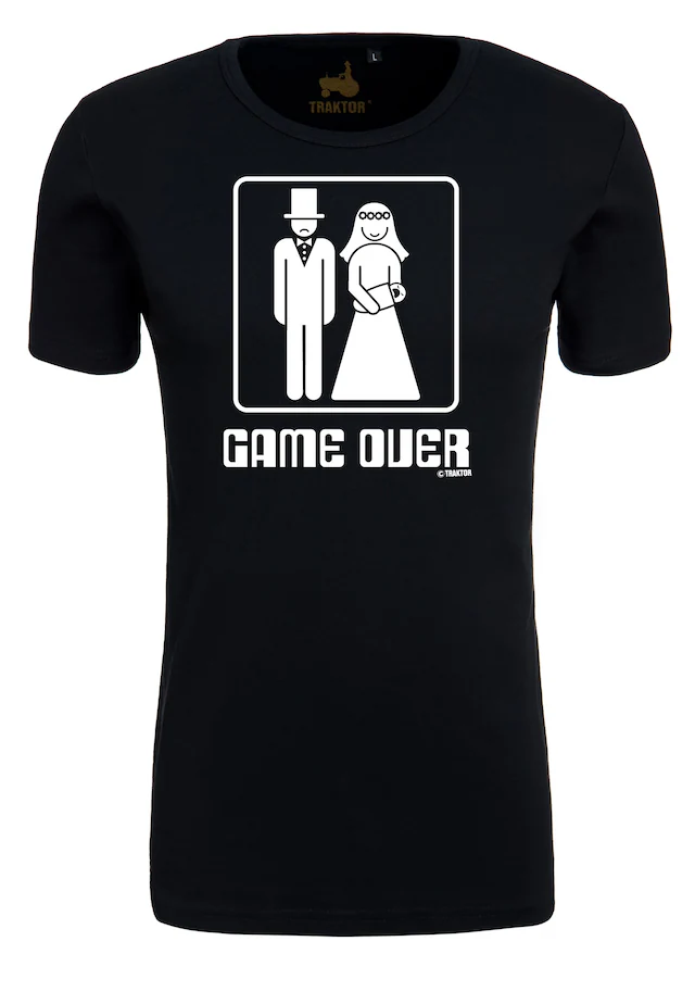 LOGOSHIRT T-Shirt »Game Over« mit lustigem Print