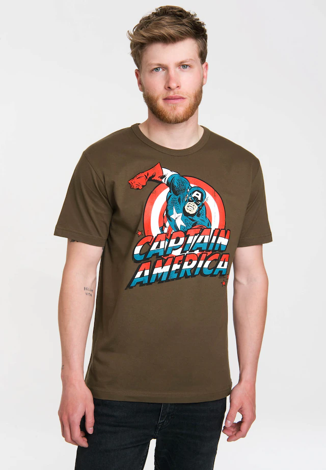 LOGOSHIRT T-Shirt »Marvel Comics« mit lizenzierten Originaldesign