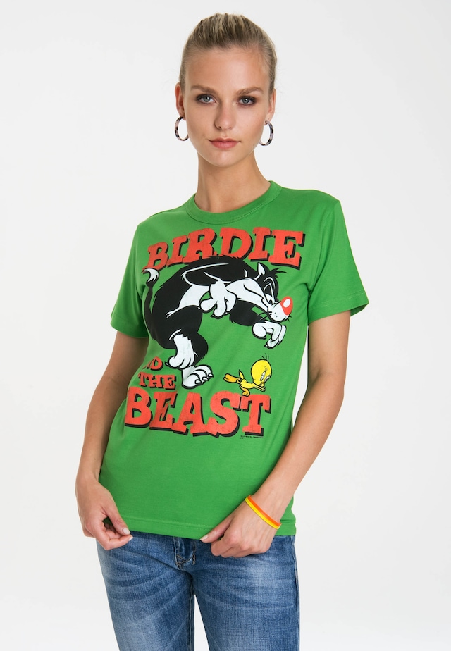 LOGOSHIRT T-Shirt »Looney Tunes – Sylvester & Tweety« mit lizenziertem Print