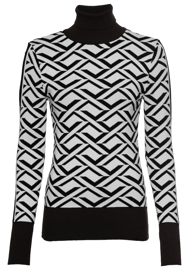 Melrose Rollkragenpullover mit Jacquard-Muster