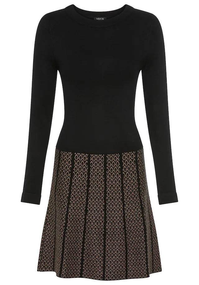 Melrose Strickkleid für Partys, figurbetont mit trendy Jacquard Muster