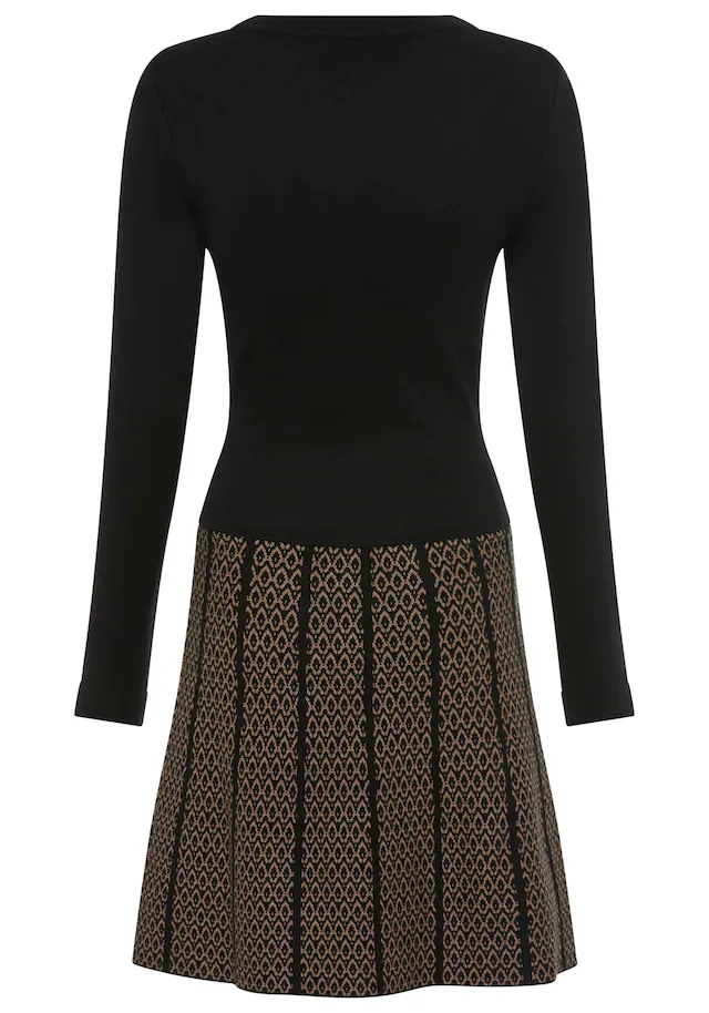 Melrose Strickkleid für Partys, figurbetont mit trendy Jacquard Muster