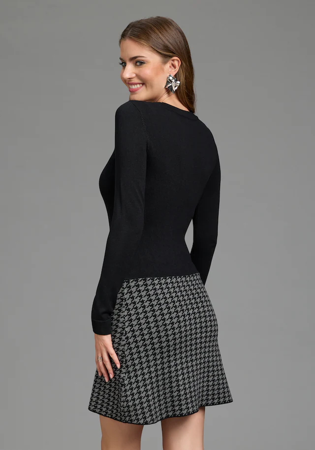 Melrose Strickkleid für Partys, figurbetont mit trendy Jacquard Muster