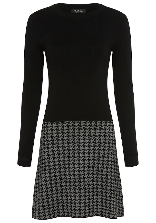 Melrose Strickkleid für Partys, figurbetont mit trendy Jacquard Muster