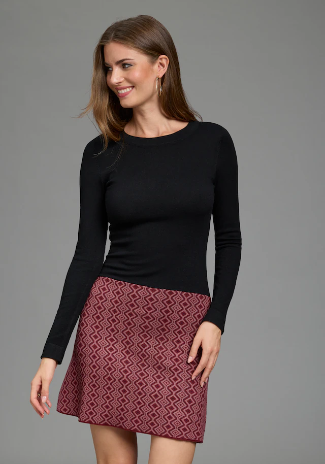 Melrose Strickkleid für Partys, figurbetont mit trendy Jacquard Muster