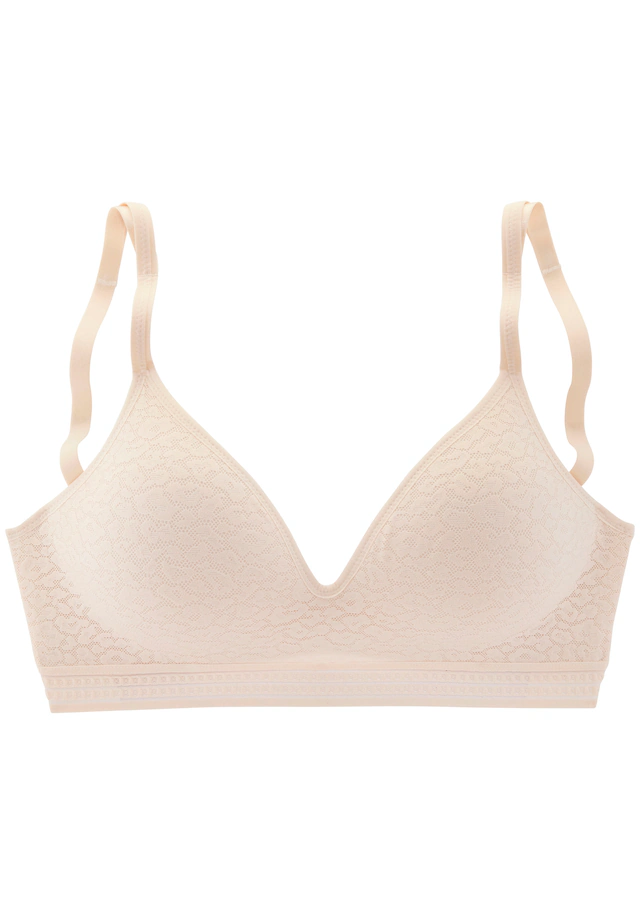 LASCANA Bralette-BH », BH ohne Bügel, Push-up-BH, Freya« in Leo-Optik, bequemer BH, große Größen, Dessous