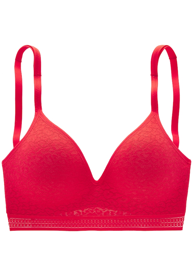 LASCANA Bralette-BH », BH ohne Bügel, Push-up-BH, Freya« in Leo-Optik, bequemer BH, große Größen, Dessous