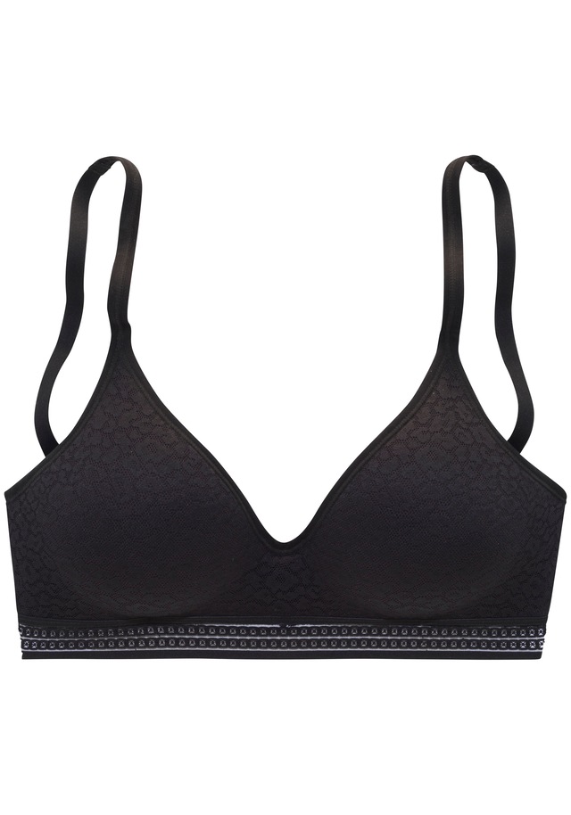 LASCANA Bralette-BH », BH ohne Bügel, Push-up-BH, Freya« in Leo-Optik, bequemer BH, große Größen, Dessous