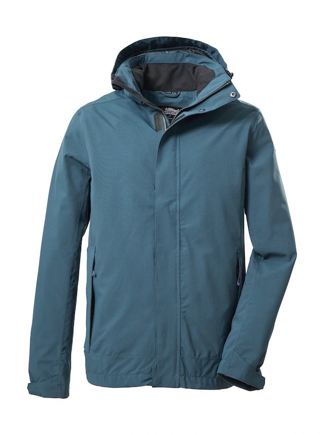 Killtec Outdoorjacke »KOS 87 MN JCKT_XENIOS« 100% wasser- und winddicht, abzippbare Kapuze, verstellbare Bündchen