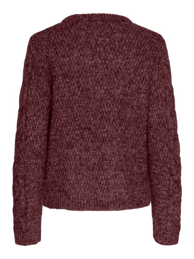 pieces Strickpullover »PCNINA LS O-NECK KNIT NOOS BC«