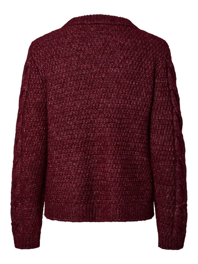 pieces Strickpullover »PCNINA LS O-NECK KNIT NOOS BC«