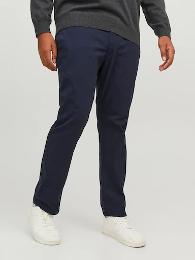 Jack & Jones PlusSize Chinohose »JPSTMARCO JJDAVE LC NOOS PLS« Baumwollmischung, slim fit