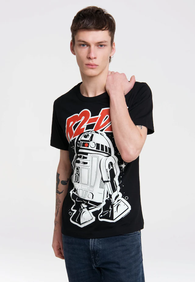 LOGOSHIRT T-Shirt »R2-D2« mit coolem Frontmotiv