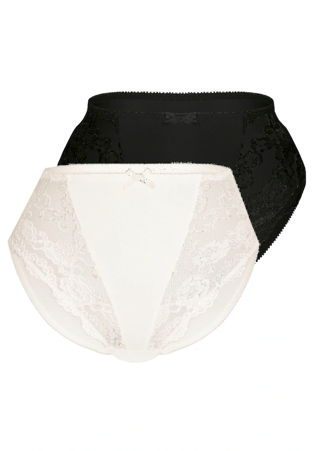 Sassa Miederslip »Classic Lace« mit floraler Spitze, feminin, matt-glanz Effekt,