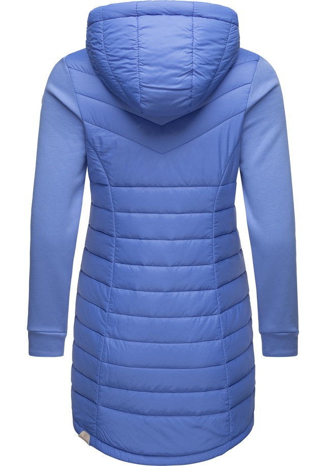 Ragwear Steppmantel »Lucinda Long II« Mantel aus modernem Materialmix mit Kapuze