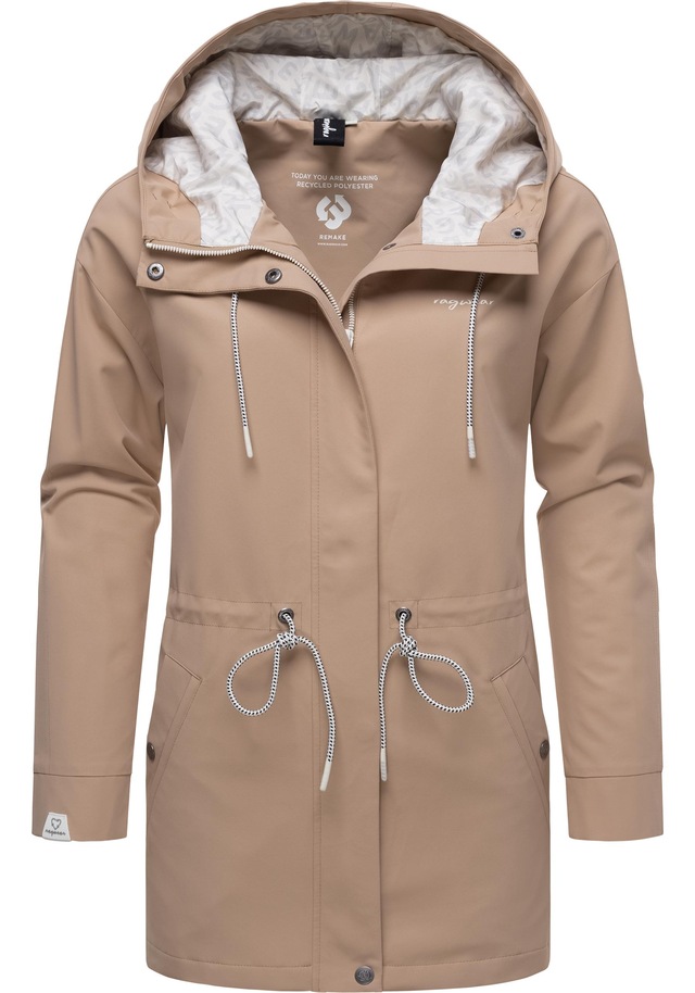 Ragwear Outdoorjacke »Urbanna Remake« mit Kapuze Wasserdichte Übergangsjacke