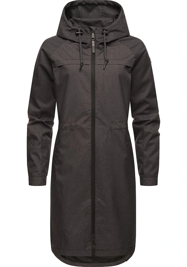 Ragwear Outdoorjacke »Belinka« mit Kapuze Wasserdichte lange und sehr leichte Übergangsjacke