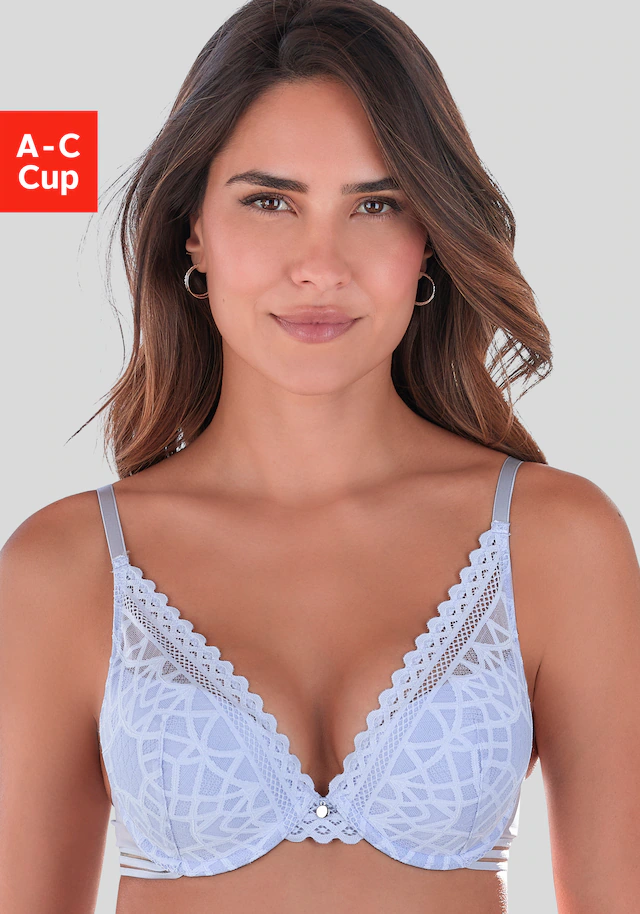 s.Oliver Push-up-BH »Milene« im edlen High-Apex Look mit graphischer Jacquardspitze, sexy Dessous