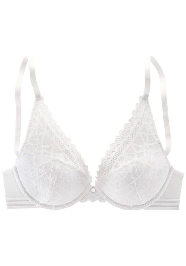 s.Oliver Push-up-BH »Milene« im edlen High-Apex Look mit graphischer Jacquardspitze, sexy Dessous