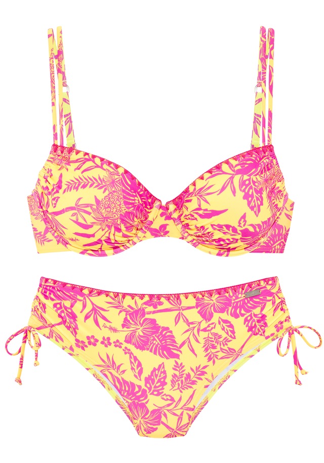 Venice Beach Bügel-Bikini »Kensi« seitlich regulierbar mit modernem Print