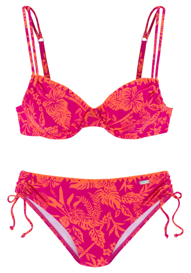 Venice Beach Bügel-Bikini »Kensi« seitlich regulierbar mit modernem Print