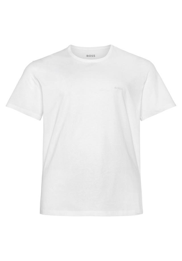 BOSS Rundhalsshirt »B-TShirtRN 2P Comfor« Packung, 2er-Pack, 2 Stk. mit tonalen Logo