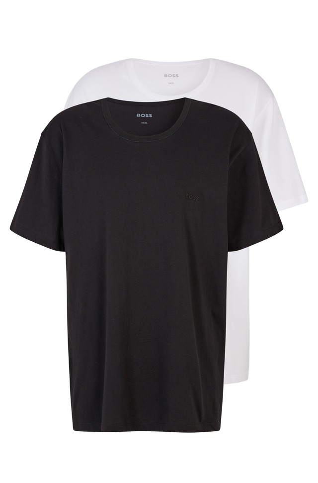 BOSS Rundhalsshirt »B-TShirtRN 2P Comfor« Packung, 2er-Pack, 2 Stk. mit tonalen Logo