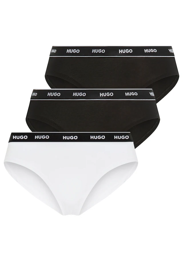 HUGO Underwear Slip »TRIPLET BRIEF STRIPE« Packung, 3 Stk. mit HUGO Logo-Elastikbund