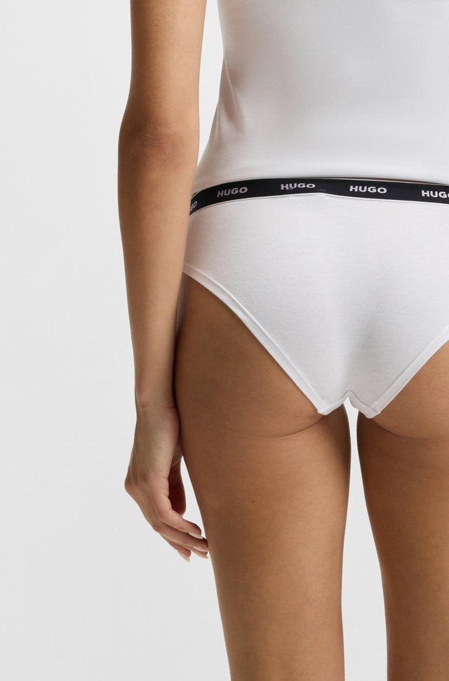 HUGO Underwear Slip »TRIPLET BRIEF STRIPE« Packung, 3 Stk. mit HUGO Logo-Elastikbund