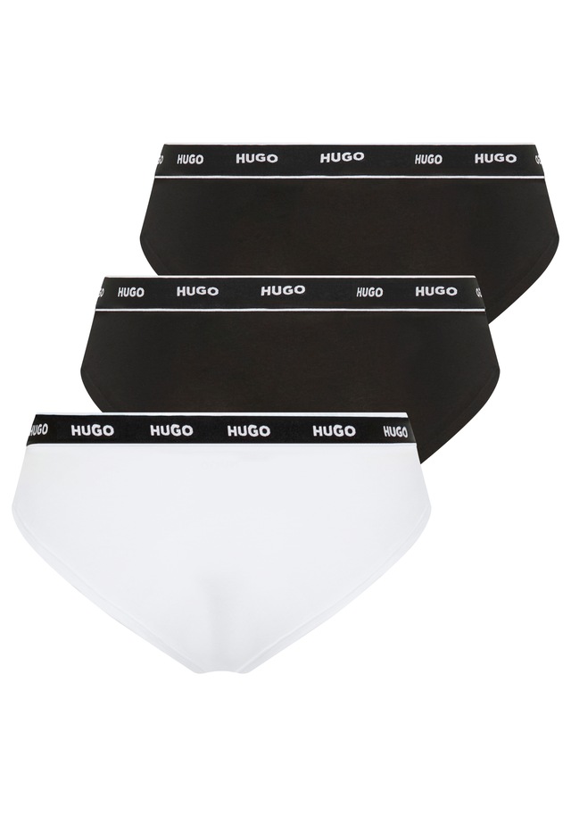 HUGO Underwear Slip »TRIPLET BRIEF STRIPE« Packung, 3 Stk. mit HUGO Logo-Elastikbund