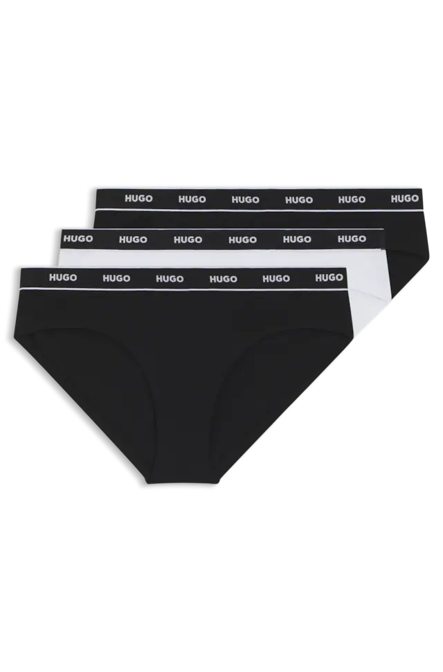 HUGO Underwear Slip »TRIPLET BRIEF STRIPE« Packung, 3 Stk. mit HUGO Logo-Elastikbund