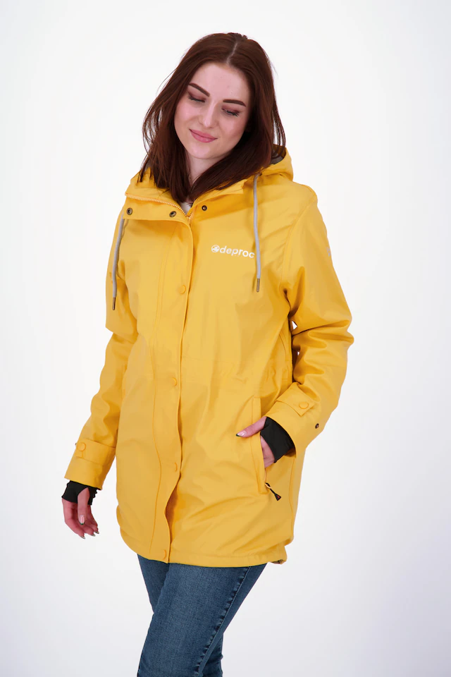 DEPROC Active Regenjacke »Friesennerz ELLESMERE WOMEN« mit Kapuze auch in Großen Größen erhältlich