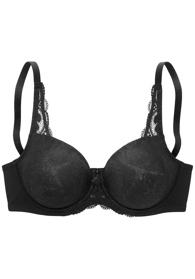Nuance by Lascana Minimizer-BH », BH mit Bügel, mit Spitzenträgern« mit Schmetterlingsmotiv, große Größen