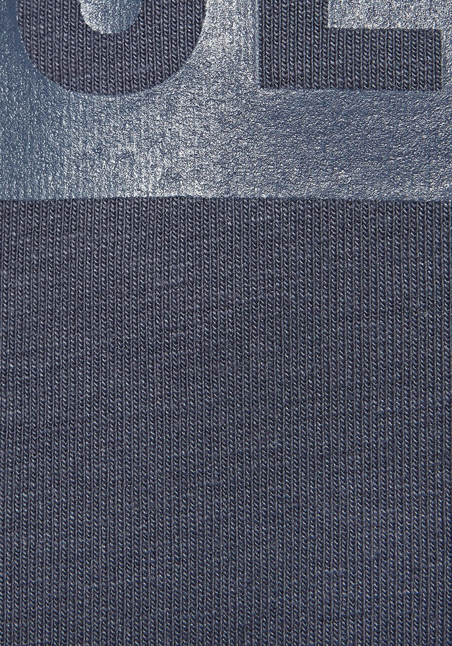 le jogger® Kapuzenpullover mit Druck und Kordelzug