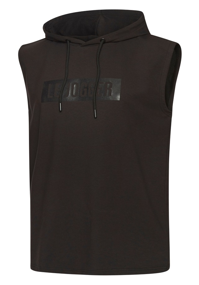 le jogger® Kapuzenpullover mit Druck und Kordelzug
