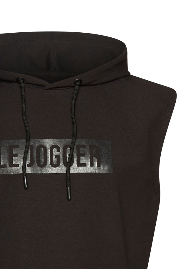 le jogger® Kapuzenpullover mit Druck und Kordelzug