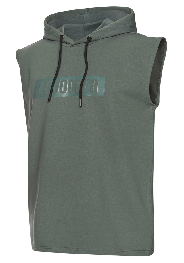 le jogger® Kapuzenpullover mit Druck und Kordelzug