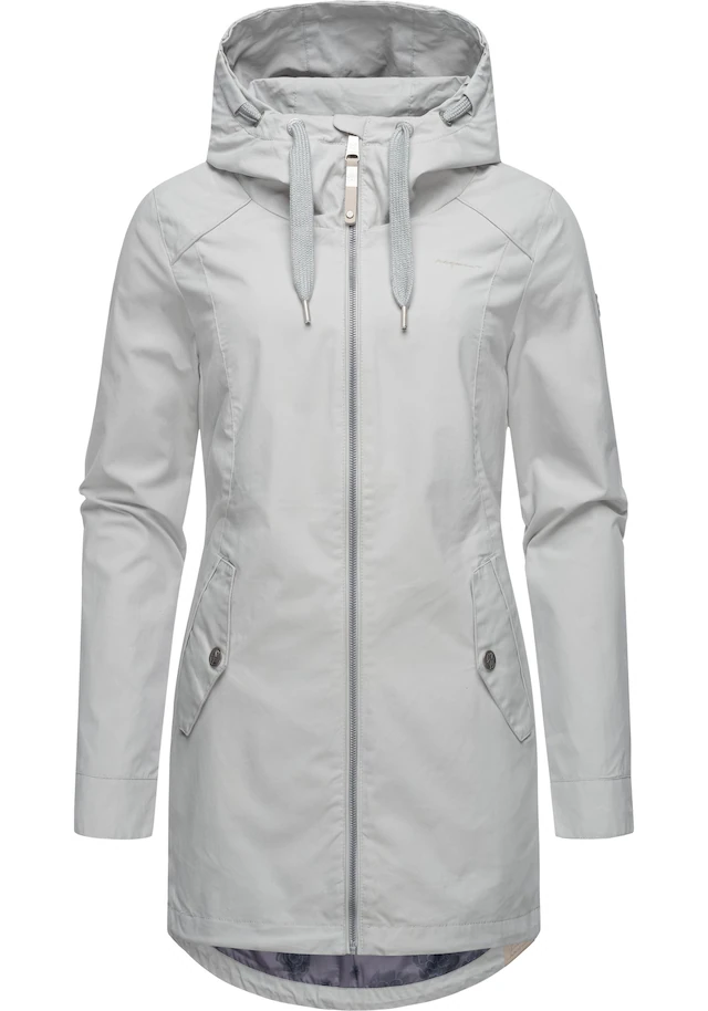 Ragwear Outdoorjacke »Mondda« mit Kapuze schicker Damen Übergangsparka mit tollen Details