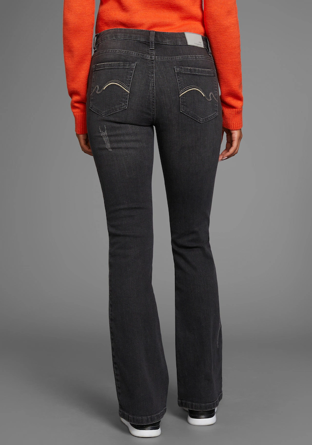KangaROOS Bootcut-Jeans mit ausgestellter Beinform, aus Baumwolle und Elasthan