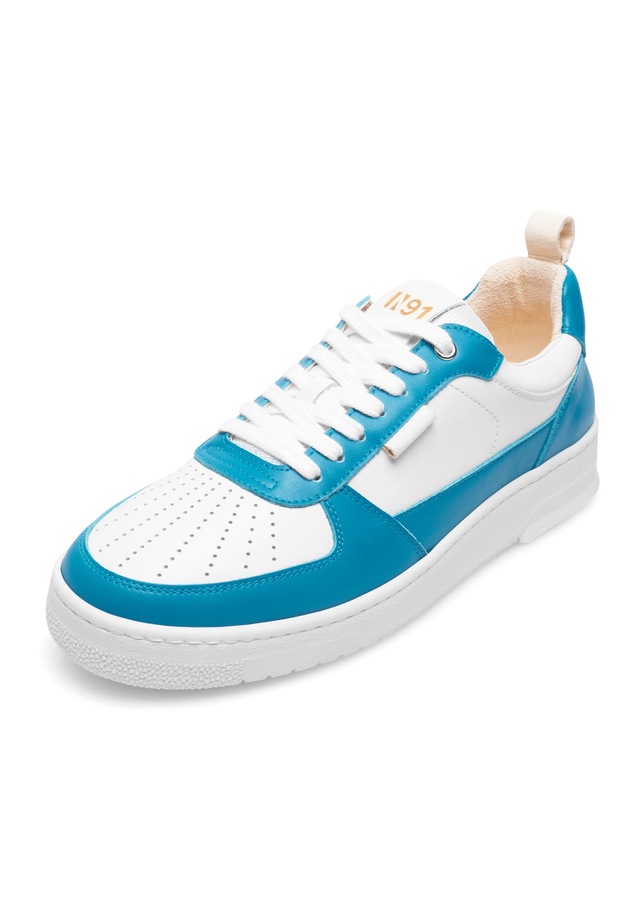 N91 Sneaker »Bball M AB Herrensneaker« Turnschuh Leder handgefertigt, sportlicher Freizeitschuh Herren