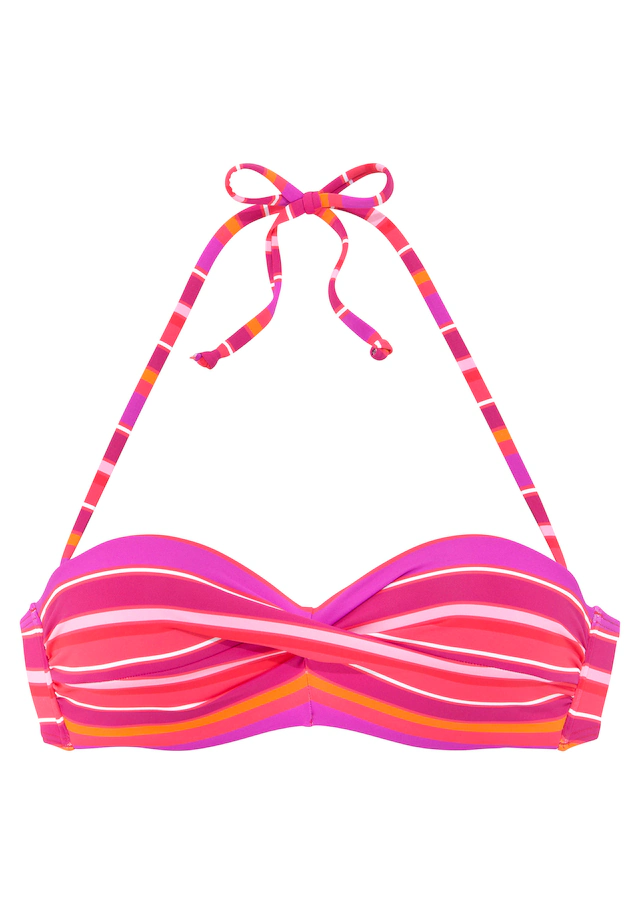 s.Oliver Bügel-Bandeau-Bikini-Top »Fun« im trendigen Streifen-Design