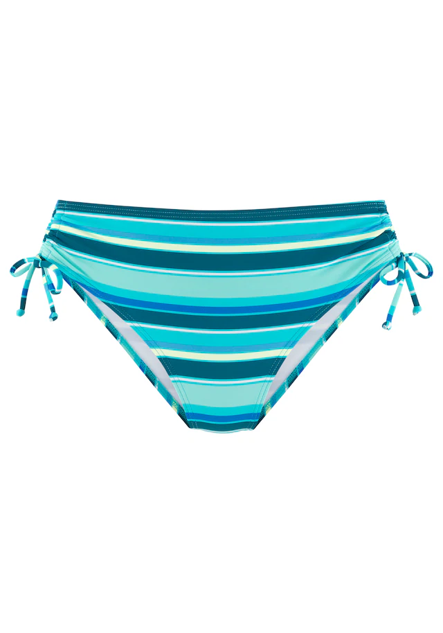 s.Oliver Bikini-Hose seitlich regulierbar und mit trendigem Streifen-Design