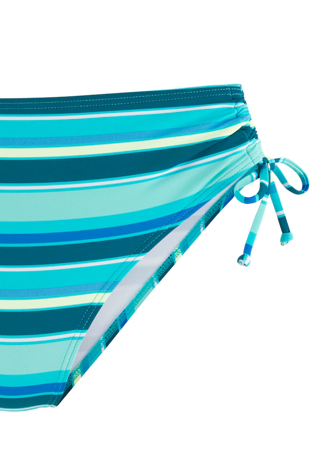 s.Oliver Bikini-Hose seitlich regulierbar und mit trendigem Streifen-Design
