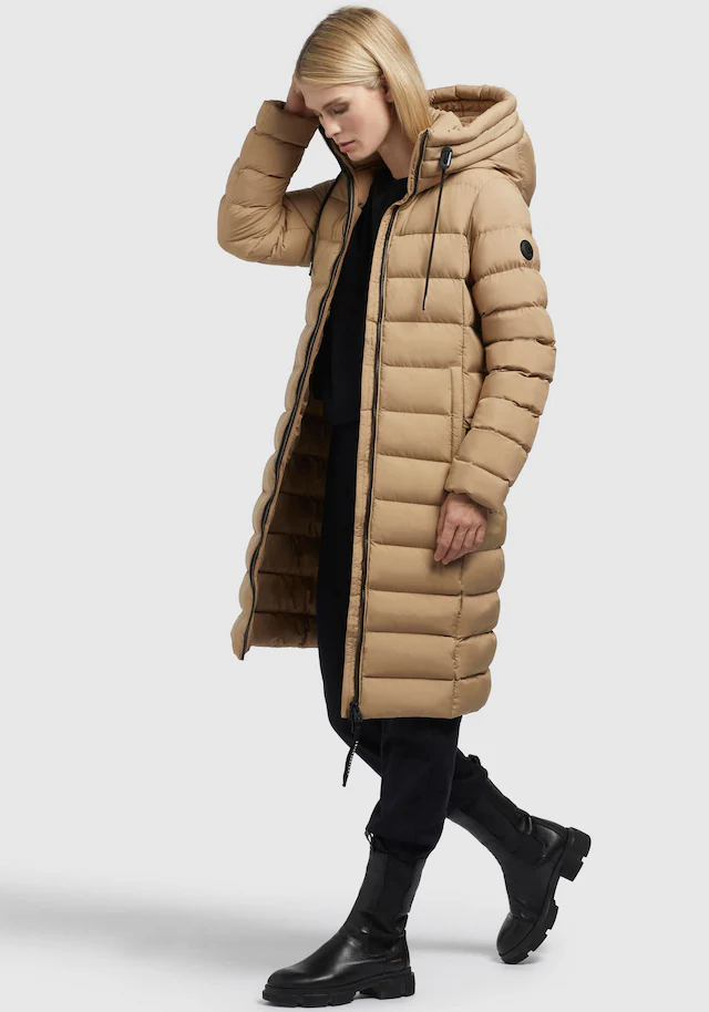 khujo Steppmantel »AETHE« Taschenbeutel aus Fleece