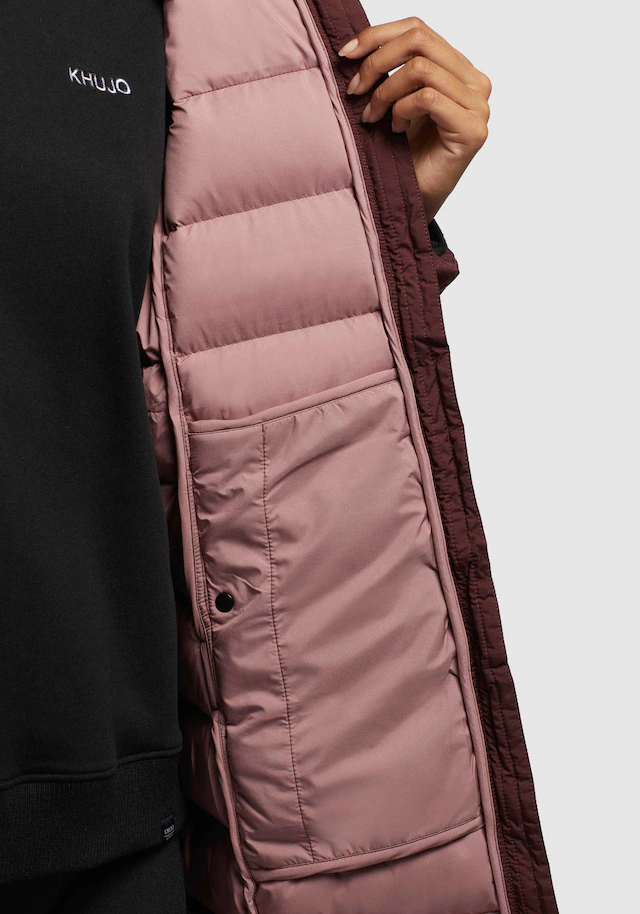 khujo Steppmantel »AETHE« Taschenbeutel aus Fleece