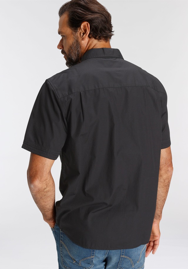 Man's World Kurzarmhemd mit kleinem Brustprint
