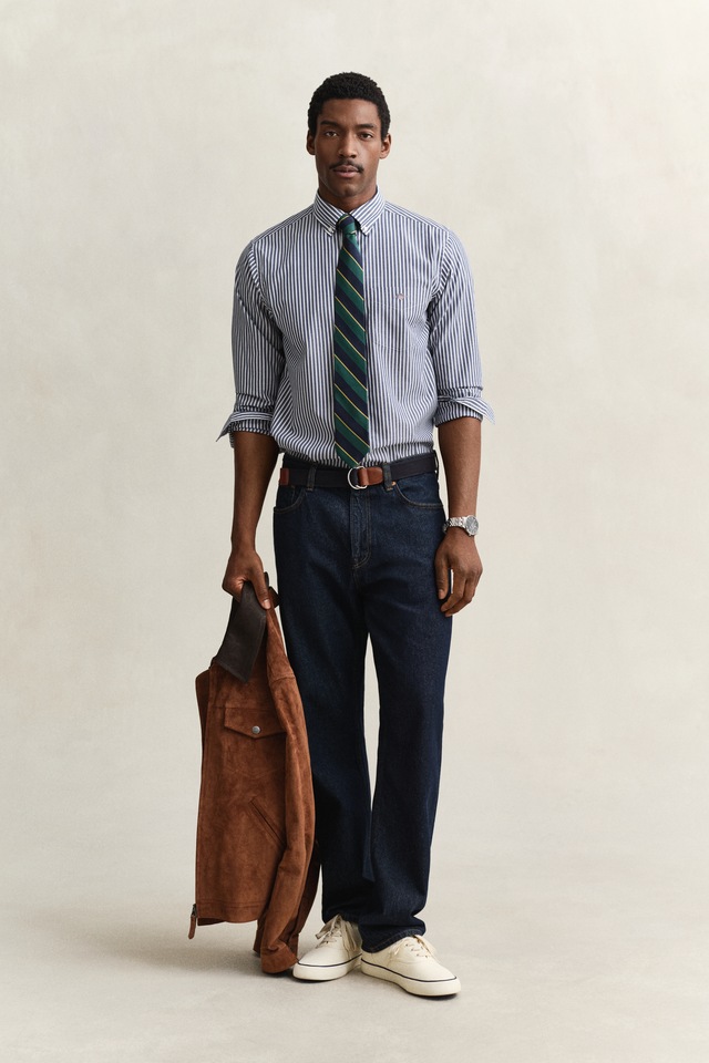 Gant Langarmhemd »REG POPLIN STRIPE SHIRT«