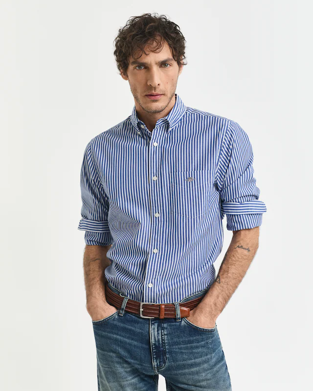 Gant Langarmhemd »REG POPLIN STRIPE SHIRT«