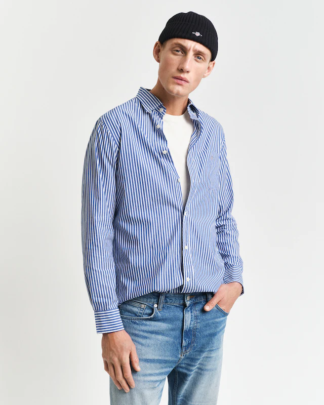 Gant Langarmhemd »REG POPLIN STRIPE SHIRT«